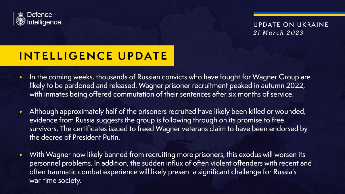 сводка британской разведки 21 марта