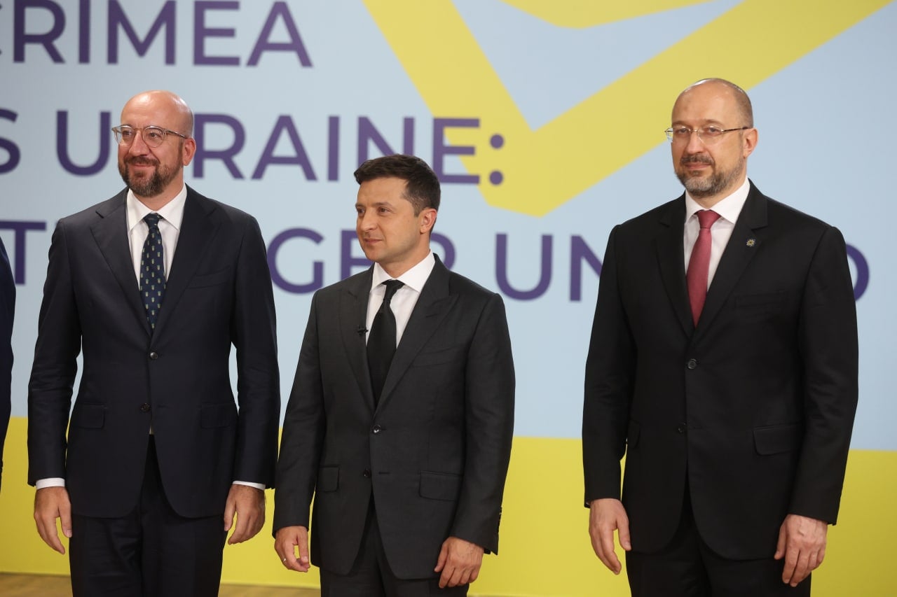 Шмыгаль, Мишель и Зеленский