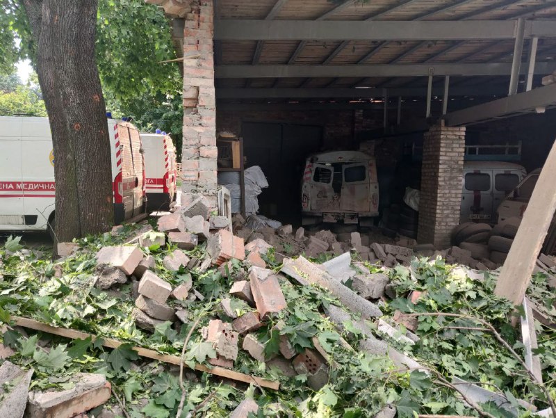 Последствия обстрела Бахмута