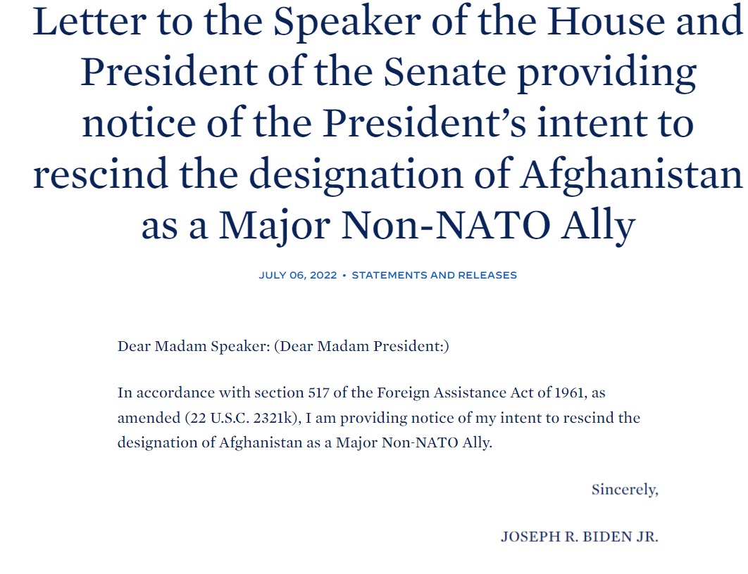 Скриншот с сайта Белого дома