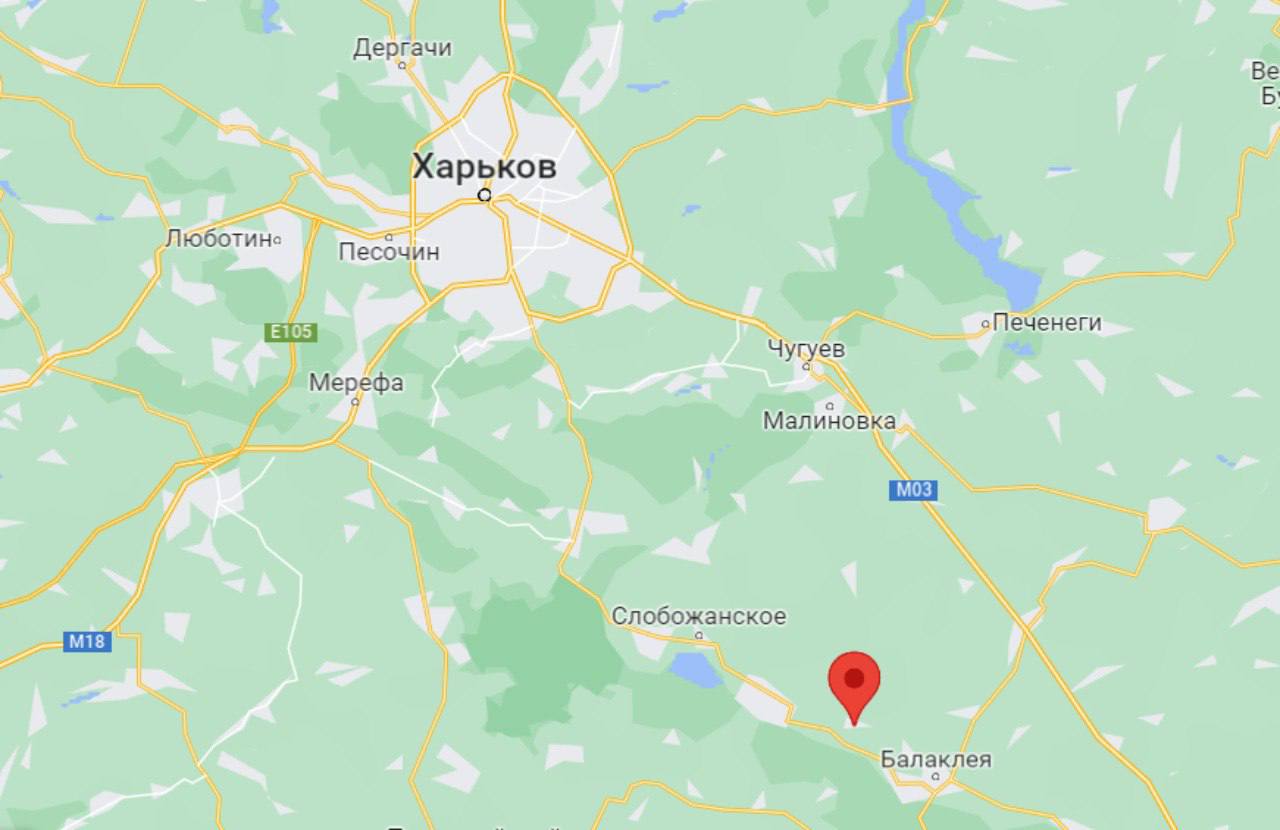 Карта Харьковской области