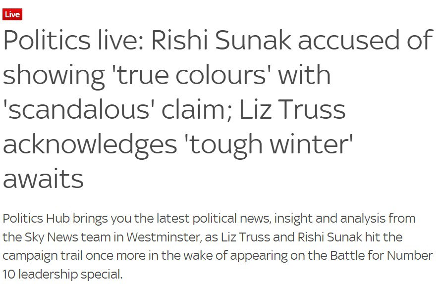 Лиз Трасс призвала британцев готовиться к тяжелой зиме