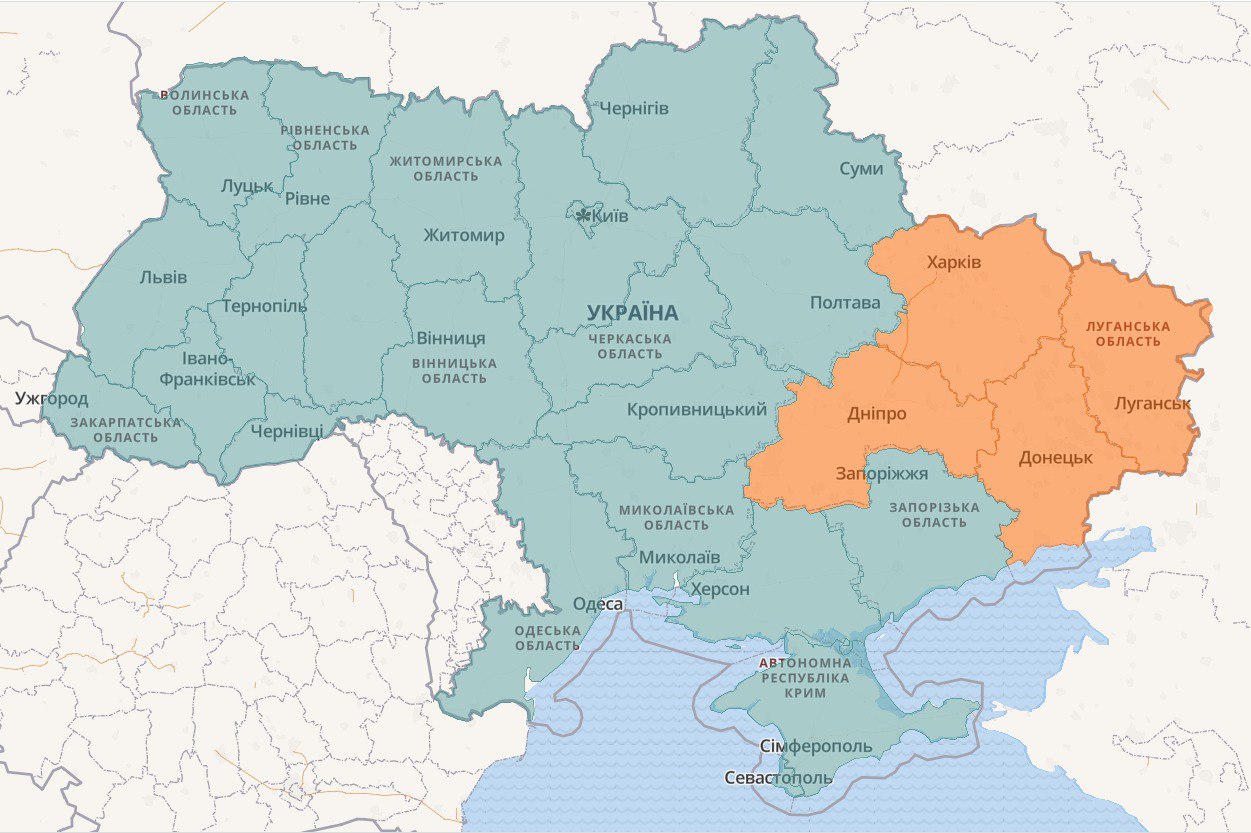 Карта тревог