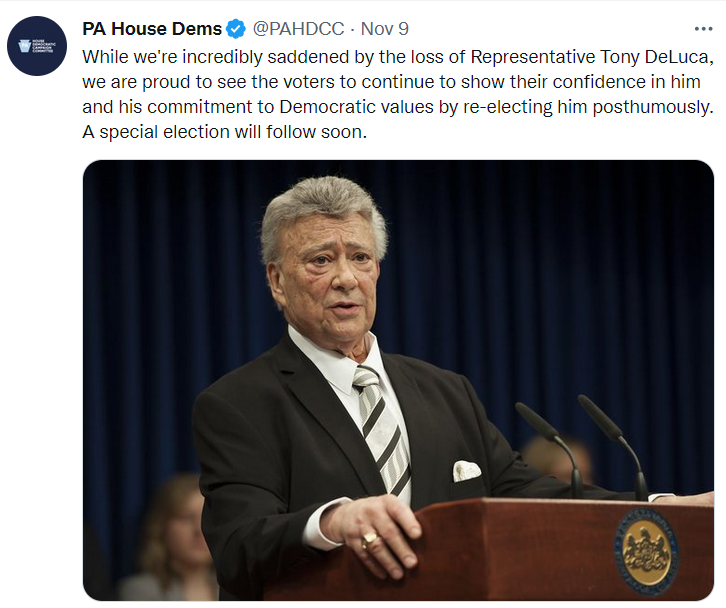 Энтони ДеЛука не дожил до выборов