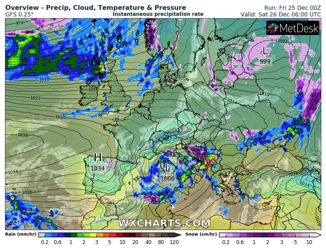 карта погоды с фейсбук-страницы Диденко