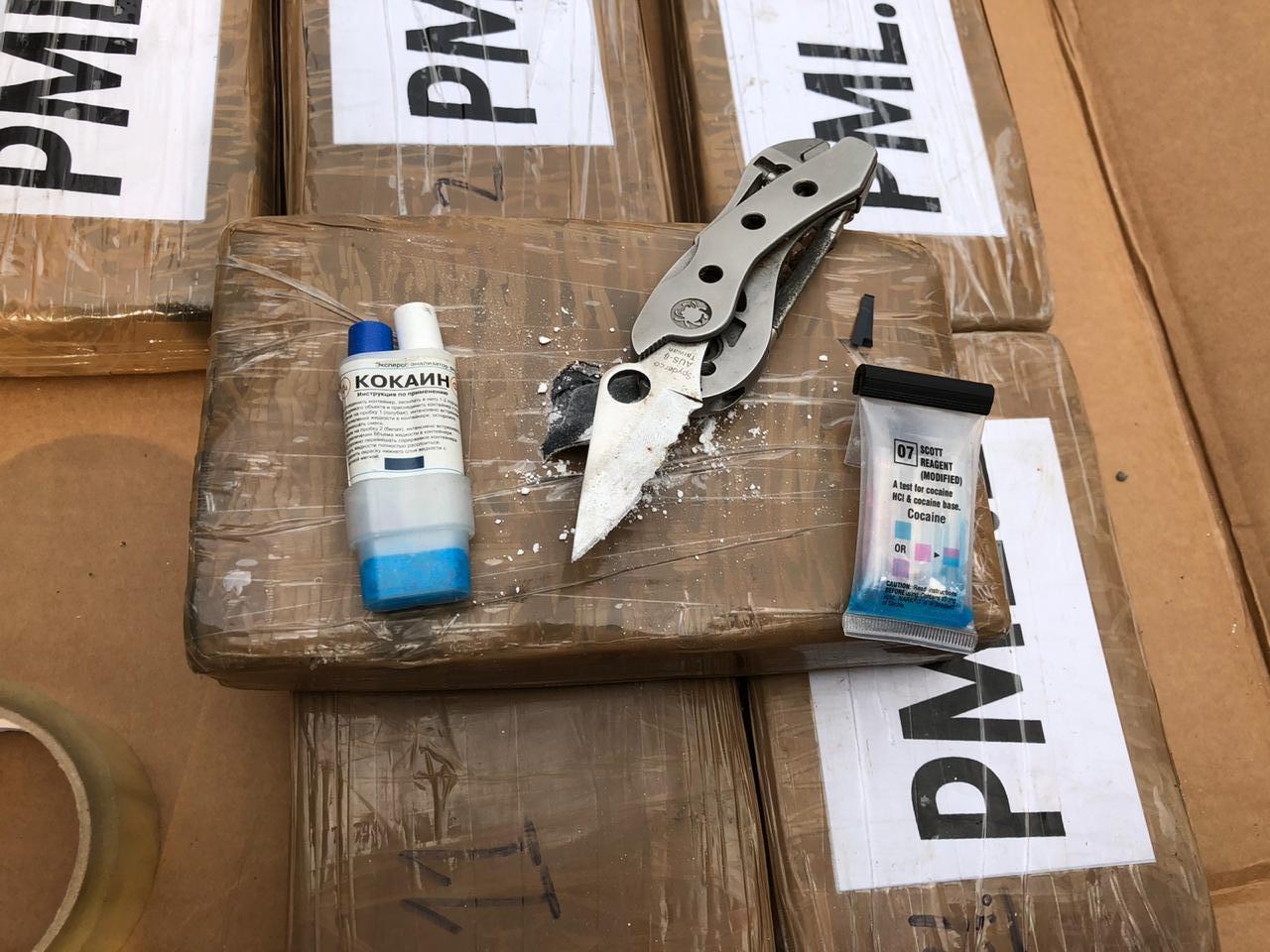 в Одессе на теплоходе выявили партию кокаина
