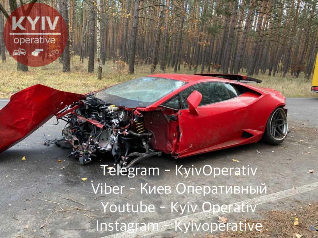 24 ноября разбился автомобиль Lamborghini