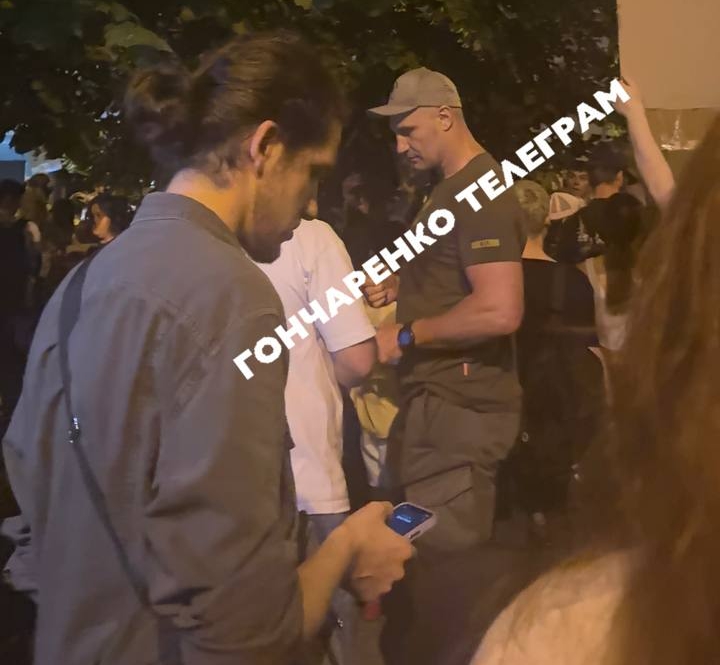 Фото мера Кличка на мітингу. Фото - Телеграм