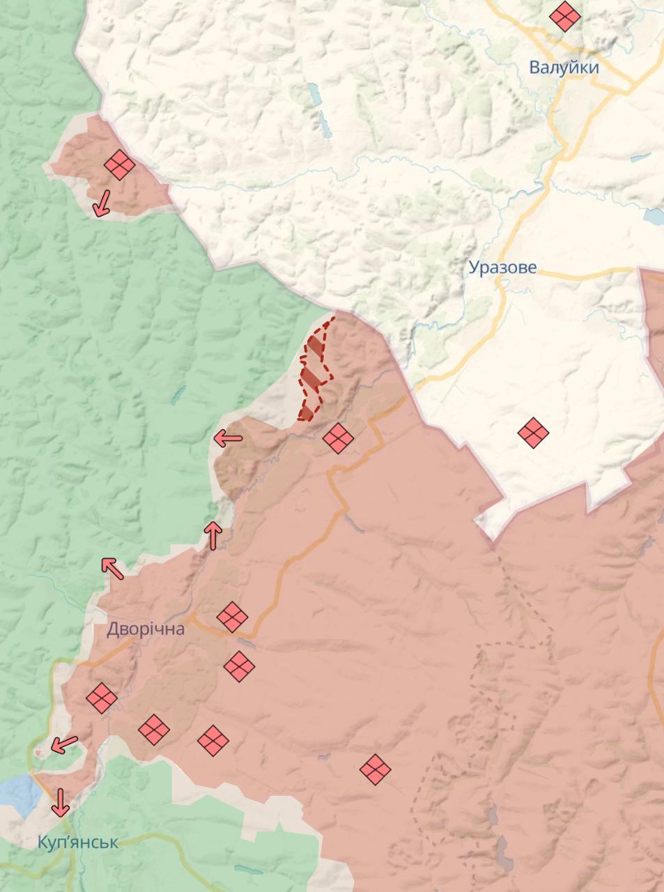 Карта боевых действий (2). Источник - Deep State