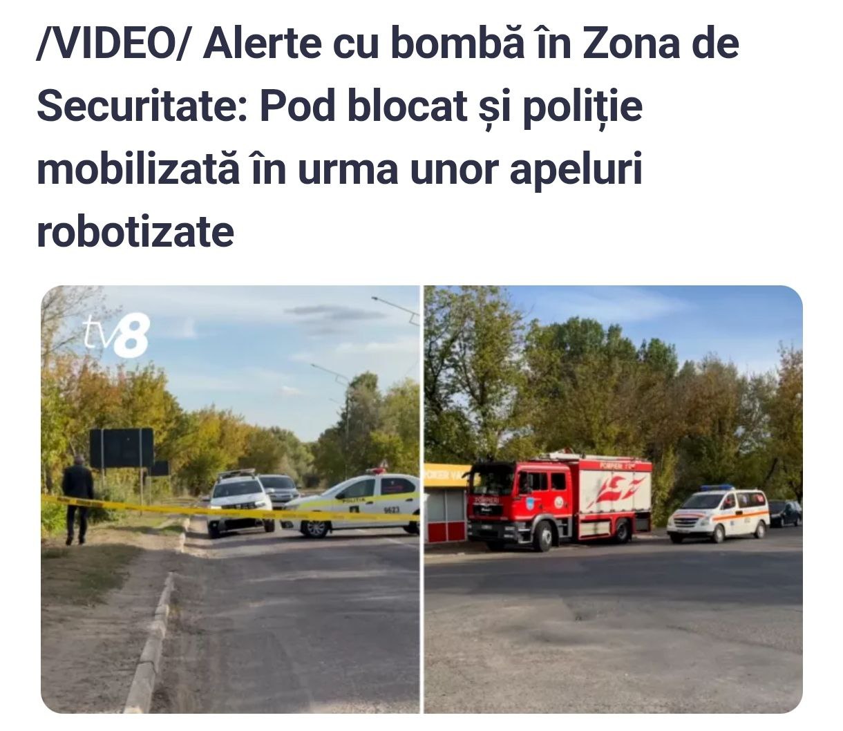 Снимок заголовка на tv8.md