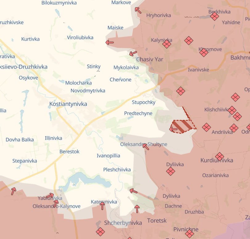 Карта бойових дій (2). Джерело - Deep State