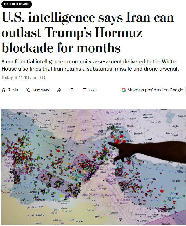 Знімок заголовка на washingtonpost.com - Іран зберіг дві третини арсеналу ракет