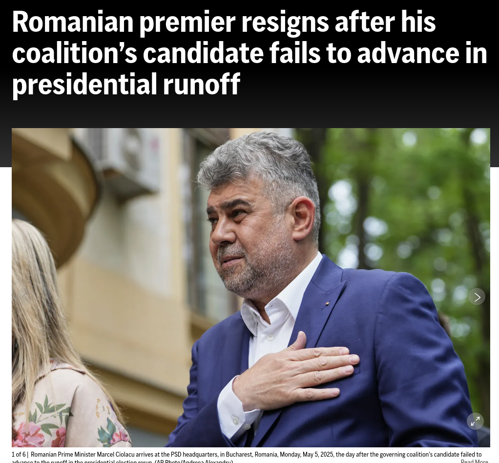 Знімок заголовка на apnews.com