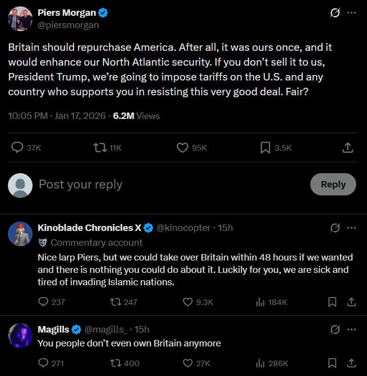 Журналіст із Британії пожартував над претензіями Трампа до Гренландії.